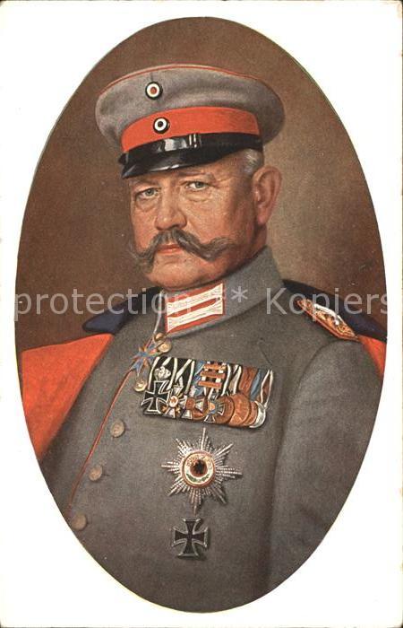 Hindenburg Orden Kuenstlerkarte R. Grabendorff