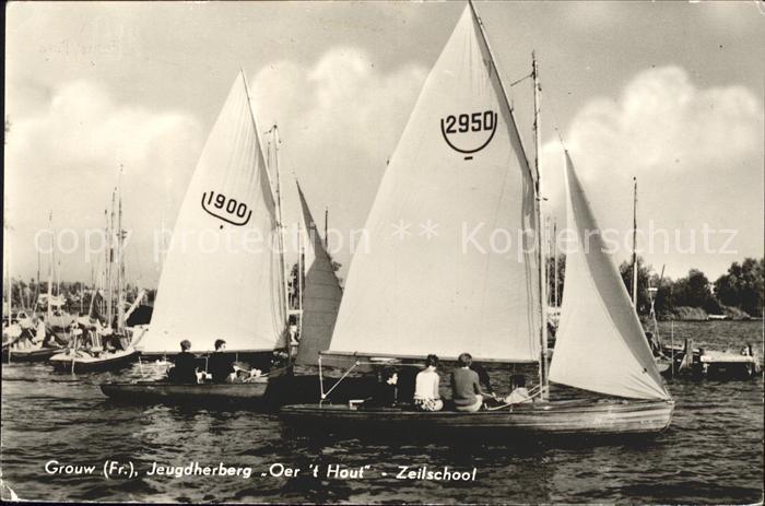 Segelboote Grouw Jeugdherberg Oer't Hout Zeilschoo