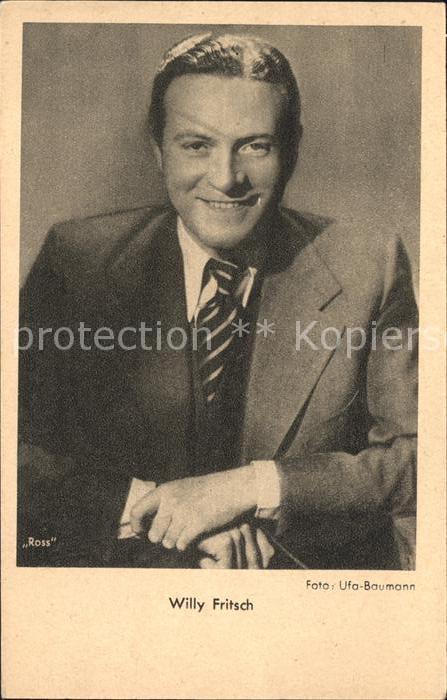 Foto Ufa Baumann Schauspieler Willy Fritsch