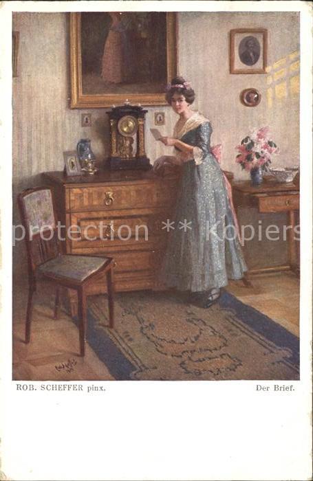 Verlag Galerie Wiener Kuenstler Nr. 430 Rob. Scheffer Der Brief