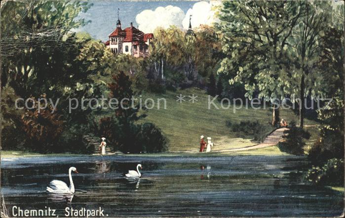 Verlag Wiedemann WIRO Nr. 1725 A Chemnitz Stadtpark