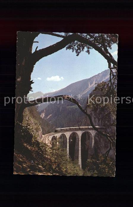 Viadukte Viaduc Landwasser Rhätische Bahn Filisur Strec
