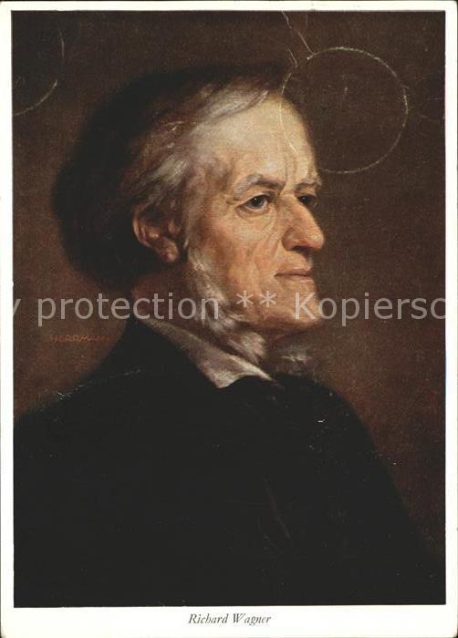 Wagner Richard Komponist Kuenstlerkarte A. Hermann Nr. 7071