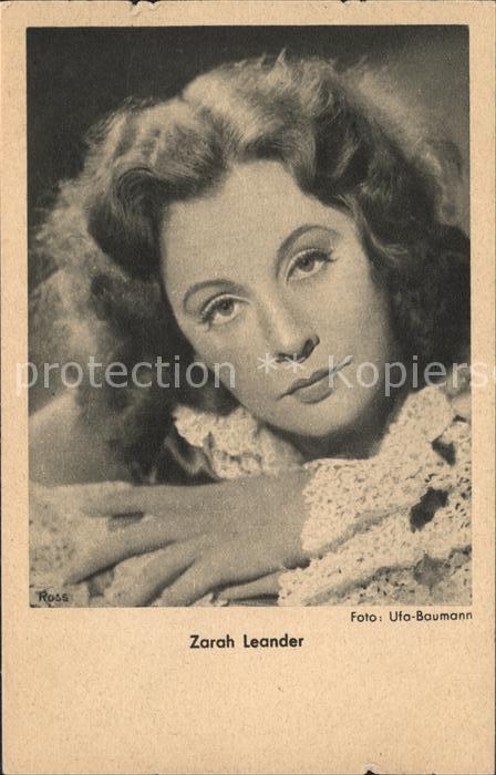 Foto Ufa Baumann Schuspielerin Zarah Leander