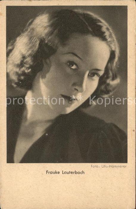 Schauspieler Frauke Lauterbach Foto Ufa-Haemmerer