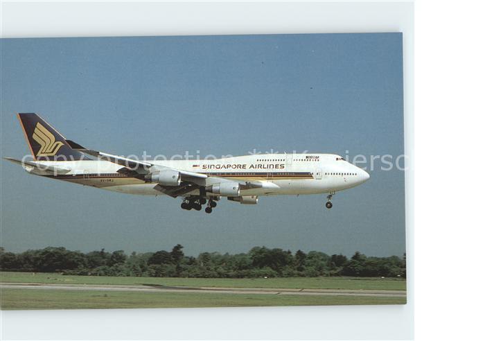 Flugzeuge Zivil Singapore Airlines B747-400 9V-SMJ C/N 25068