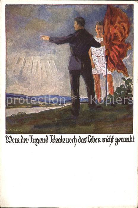 Kuenstlerkarte Amtsberg Wenn der Jugend Ideale noch das Leben nicht geraubt Deut