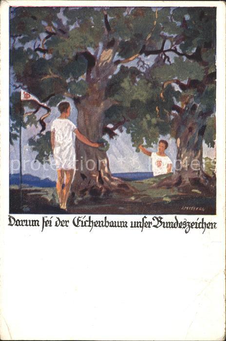 Kuenstlerkarte Amtsberg Eichenbaum Bundeszeichen Deutsche Turnerschaft