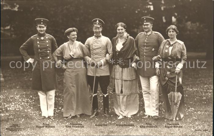 Adel Preussen Kronprinz Wilhelm Kronprinzessin Cecilie August Wilhelm Eitel Frie