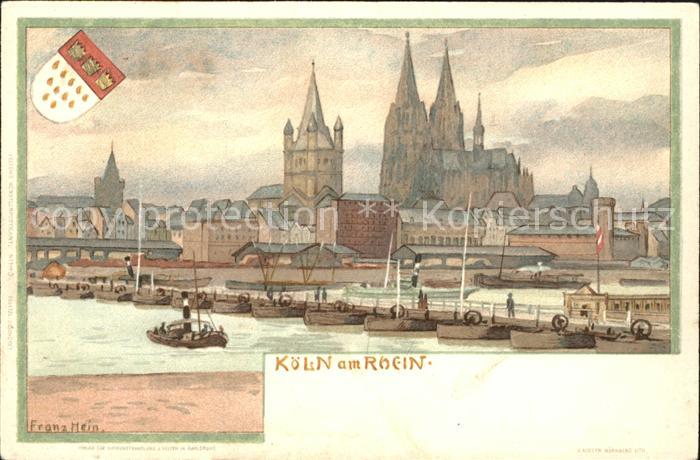 Hein Franz Koeln am Rhein Boote Dom