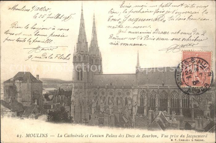 Moulins Allier Cathedrale ancien Palais des Ducs de Bourbon