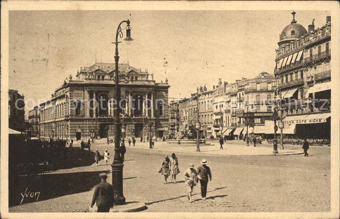 Montpellier Herault Place de la Comedie Theatre