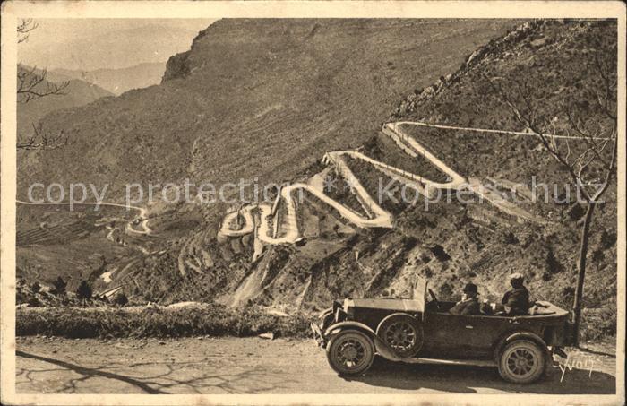 Sospel Lacets du Col de Braus Gebirgspass Fran