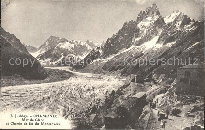 Chamonix Mer de Glace et Chemin de fer du Montenvers Gletscher