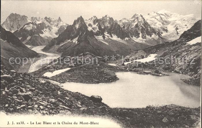 Chamonix Lac Blanc et la Chaine du Mont Blanc