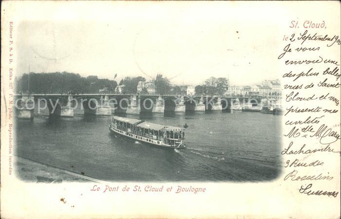 Saint-Cloud Paris Pont Bateau