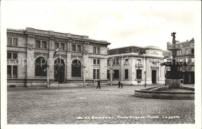 Epernay 51 Place Hugues Plomb Poste Fontaine