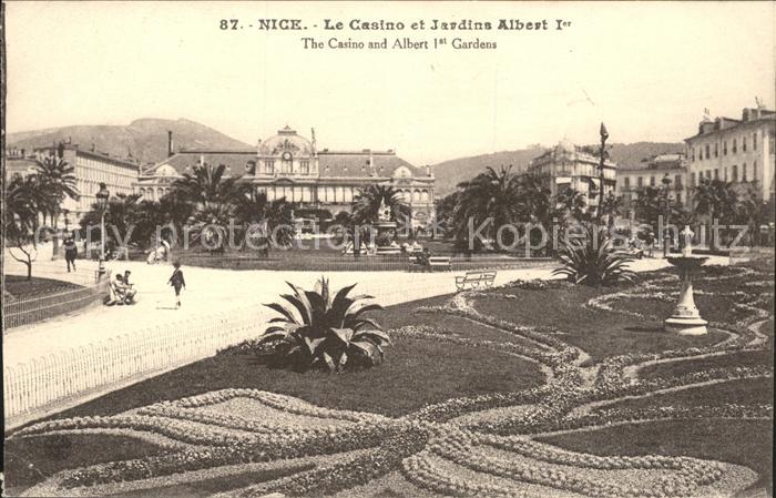 Nice Alpes Maritimes Casino et Jardins Albert Ier