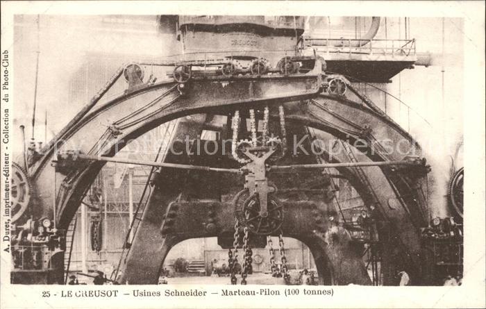 Le Creusot Saone-et-Loire Usines Schneider Marteau Pilon