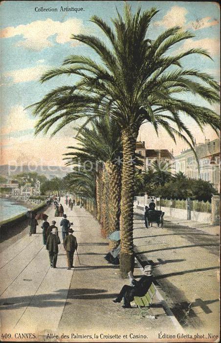 Cannes Alpes-Maritimes Allee des Palmiers Croisette Casino
