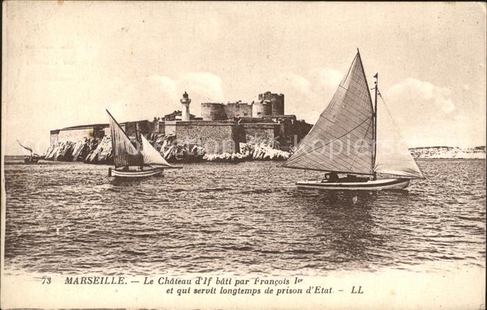 Marseille Bouches-du-Rhone Chateau d If Francois 1er Bateau Segelboot