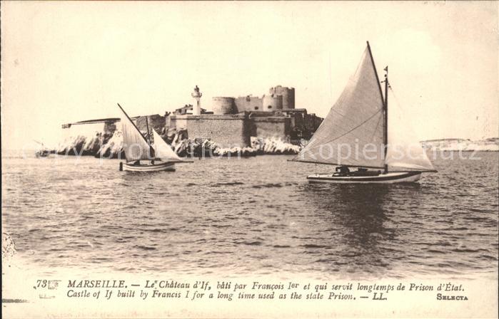 Marseille Bouches-du-Rhone Chateau d_If Francois 1er Histoire Bate