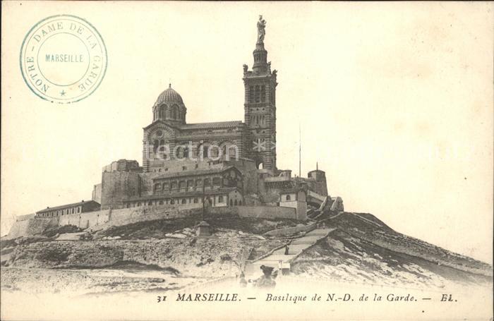 Marseille Bouches-du-Rhone Basilique de Notre Dame de la Garde