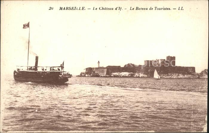 Marseille Bouches-du-Rhone Chateau d If Bateau de Touristes