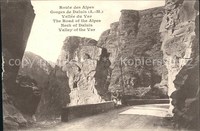Daluis Gorges Vallee du Var Route des Alpes Sc
