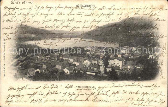 Gerardmer Vosges Vue generale Lac