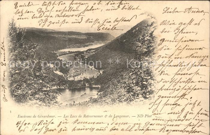 Gerardmer Vosges Les Lacs de Retournemer et de Longemer