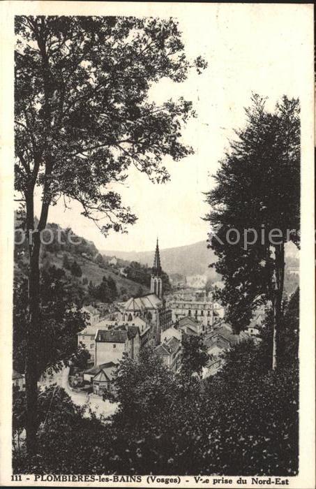 Plombieres-les-Bains Vosges Vue prise du Nord Est