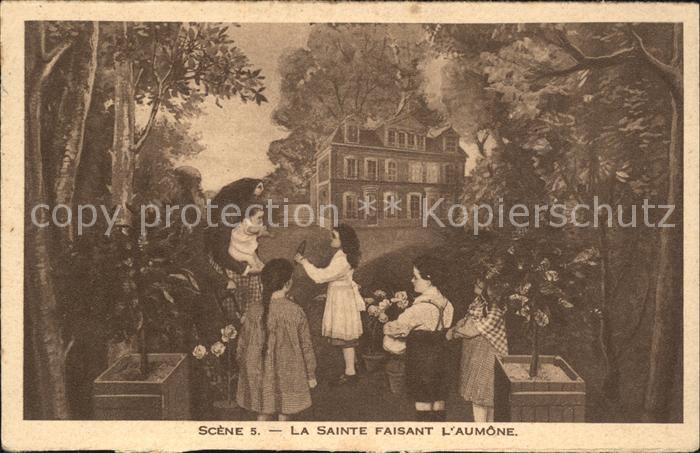 Lisieux Diorama de Sainte Therese Scene 5 La Sainte faisant l'Aumone