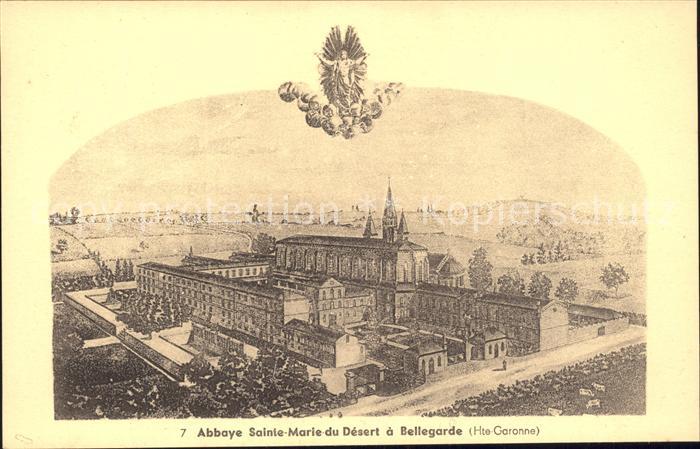 Bellegarde-Sainte-Marie Abbaye de Sainte Marie du Desert Illust