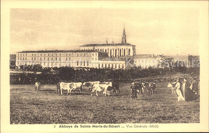 Bellegarde-Sainte-Marie Abbaye de Sainte Marie du Desert Vaches