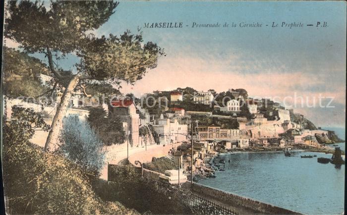 Marseille Bouches-du-Rhone Promenade de la Corniche Le Prophete