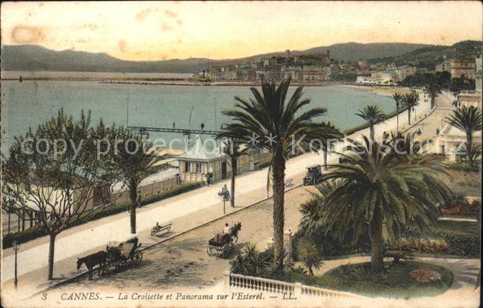 Cannes Alpes-Maritimes La Croisette et Panorama sur l'Esterel