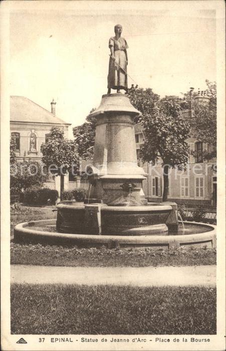 Epinal Vosges Statue de Jeanne d_Arc Place de la Bour