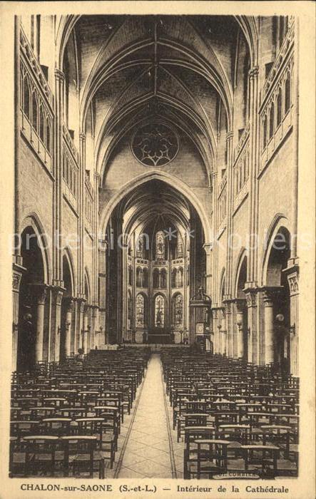 Chalon-sur-Saone Interieur de la Cathedrale