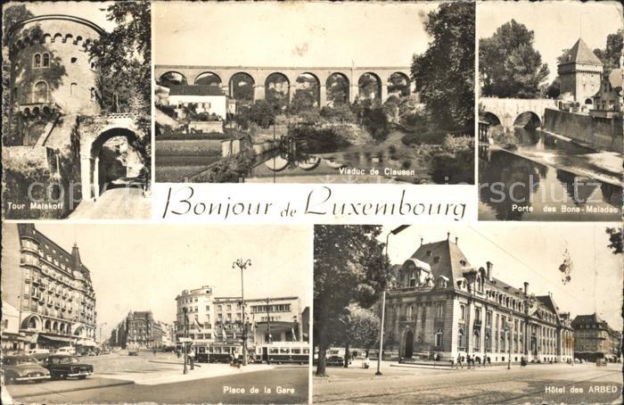 LUXEMBOURG  Luxemburg Tour Malakoff Viaduc de Clausen Porte des Bons Malades Hot