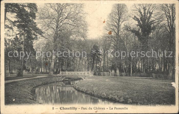 Chantilly Parc du Chateau La Passerelle