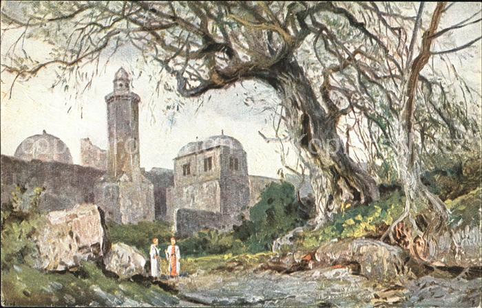 Jerusalem Yerushalayim Kirche der Himmelfahrt Christi auf dem oelberg Kuensterka