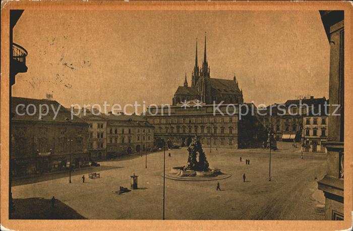 Bruenn Brno Krautmarkt und Museum Brunnen