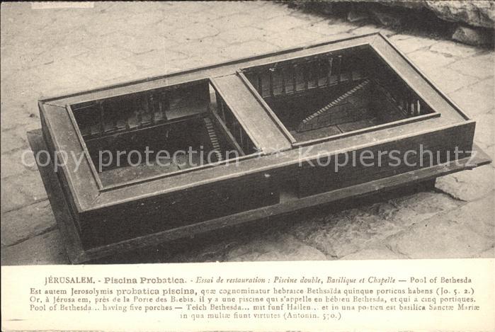 Jerusalem Yerushalayim Piscina Probatica Pool of Bethesda
