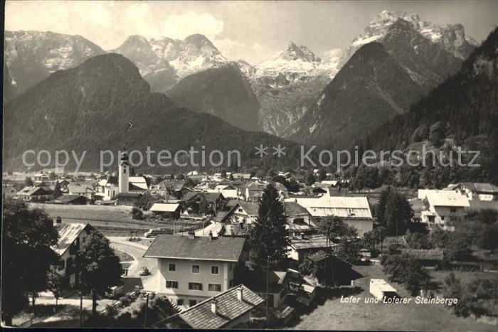 Lofer Gesamtansicht mit Loferer Steinberge