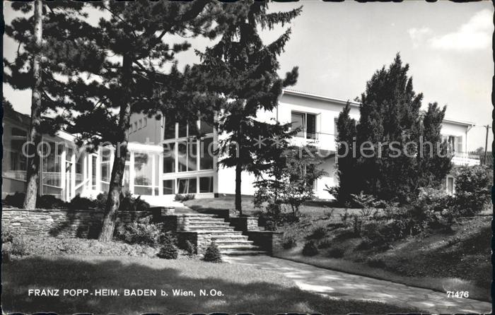 Baden Wien Franz Popp Heim