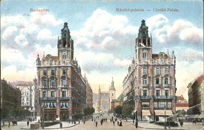 Budapest Klotild palotak Clotild Palais