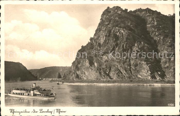Loreley Lorelei Rheinzauber Dampfer