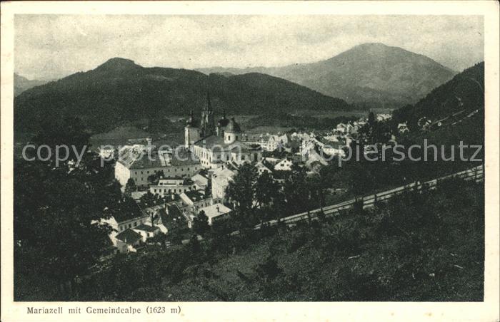 Mariazell Steiermark Panorama mit Gemeindealpe