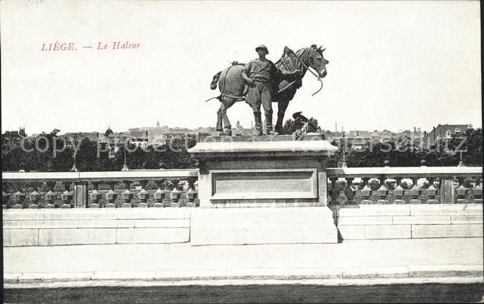 Liege Luettich Le Haleur Monument